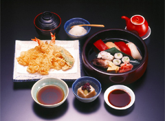 江戸前寿司と天ぷら定食「つつじ」